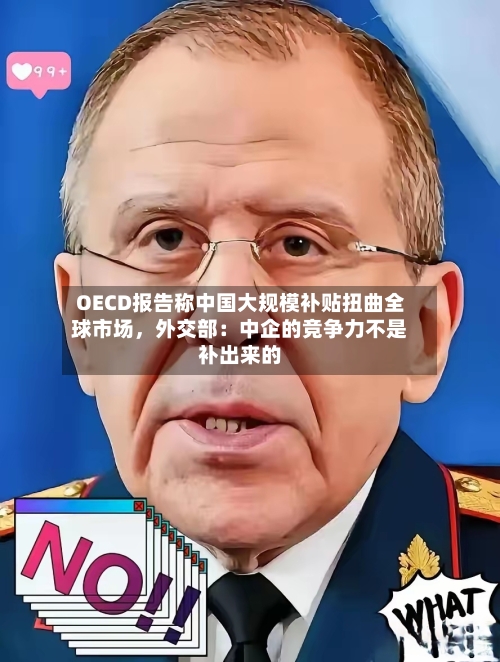 OECD报告称中国大规模补贴扭曲全球市场，外交部：中企的竞争力不是补出来的-第3张图片