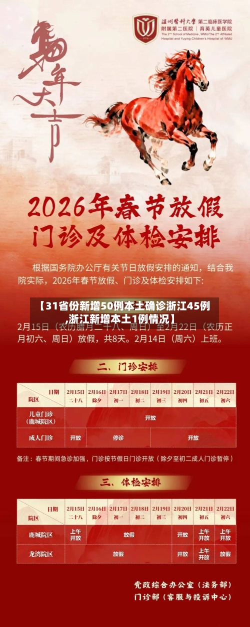 【31省份新增50例本土确诊浙江45例,浙江新增本土1例情况】