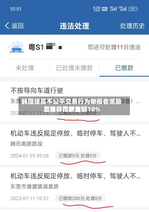 韩国提高不公平交易行为举报者奖励上限，比较高可分得罚款金额10%-第2张图片