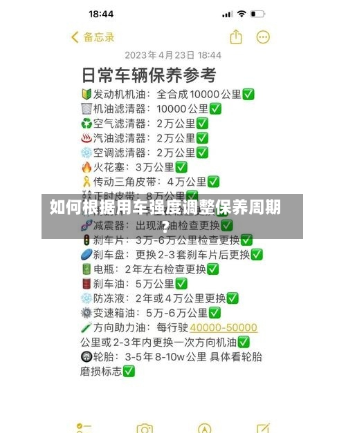 如何根据用车强度调整保养周期？-第2张图片
