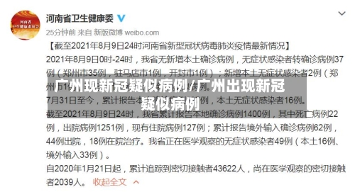 广州现新冠疑似病例/广州出现新冠疑似病例-第2张图片