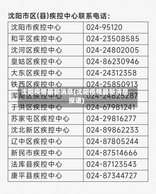 沈阳疫情最新消息(沈阳疫情最新消息报道)-第3张图片