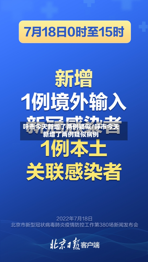 呼市今天新增了两例疑似/呼市今天新增了两例疑似病例-第2张图片