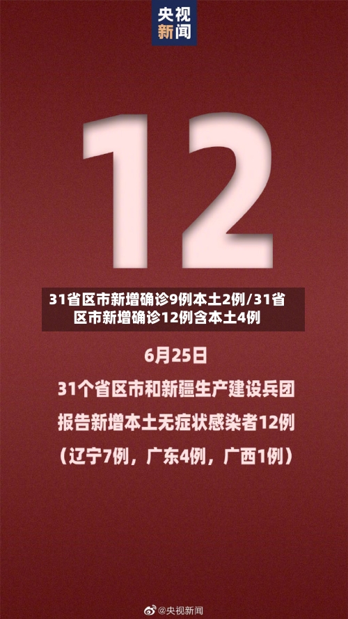 31省区市新增确诊9例本土2例/31省区市新增确诊12例含本土4例-第2张图片