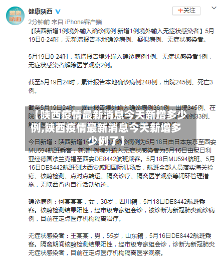 【陕西疫情最新消息今天新增多少例,陕西疫情最新消息今天新增多少例了】