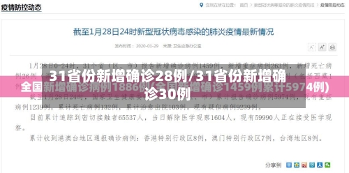 31省份新增确诊28例/31省份新增确诊30例