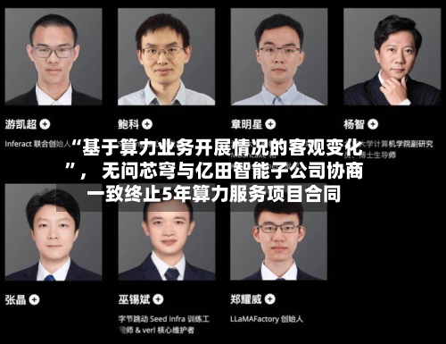 “基于算力业务开展情况的客观变化”， 无问芯穹与亿田智能子公司协商一致终止5年算力服务项目合同-第2张图片