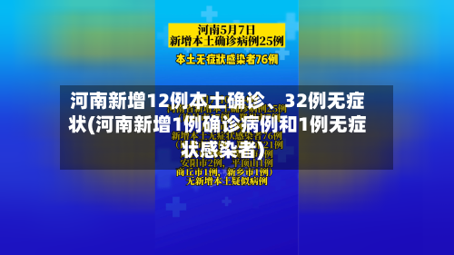 河南新增12例本土确诊、32例无症状(河南新增1例确诊病例和1例无症状感染者)-第3张图片