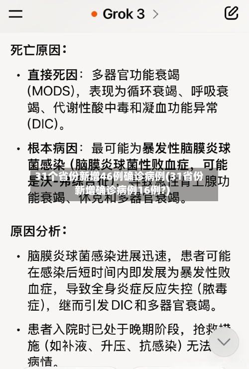 31个省份新增46例确诊病例(31省份新增确诊病例16例?)