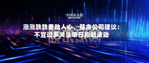 涨涨跌跌牵动人心	，基金公司建议：不宜过多关注单日指数波动-第2张图片