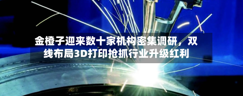 金橙子迎来数十家机构密集调研，双线布局3D打印抢抓行业升级红利-第2张图片