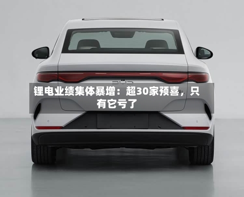 锂电业绩集体暴增：超30家预喜	，只有它亏了-第2张图片