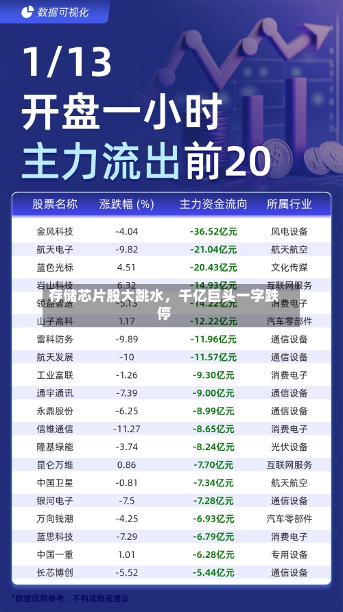 存储芯片股大跳水，千亿巨头一字跌停-第2张图片