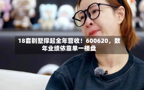 18套别墅撑起全年营收！600620，数年业绩依靠单一楼盘-第2张图片