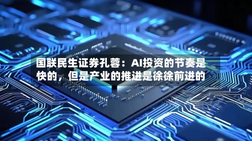 国联民生证券孔蓉：AI投资的节奏是快的	，但是产业的推进是徐徐前进的-第3张图片