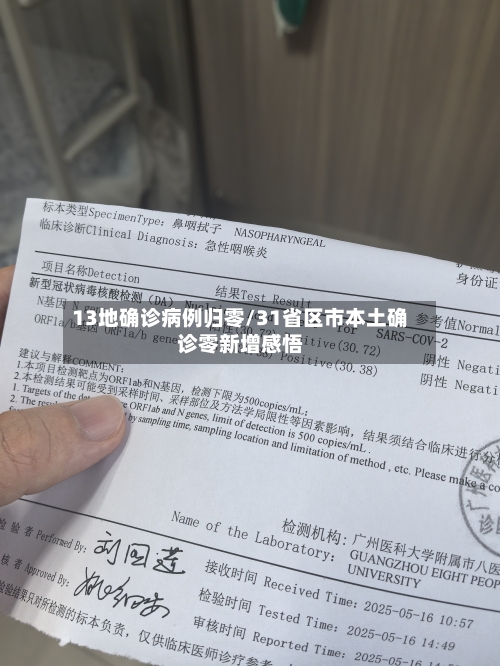 13地确诊病例归零/31省区市本土确诊零新增感悟