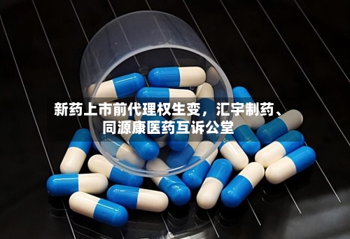新药上市前代理权生变	，汇宇制药、同源康医药互诉公堂-第2张图片