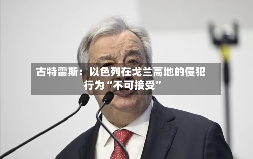 古特雷斯：以色列在戈兰高地的侵犯行为“不可接受”-第3张图片