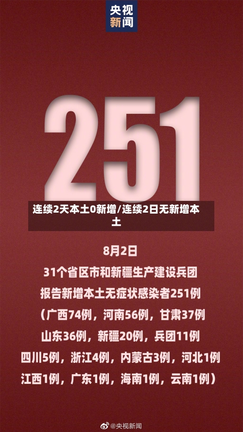连续2天本土0新增/连续2日无新增本土