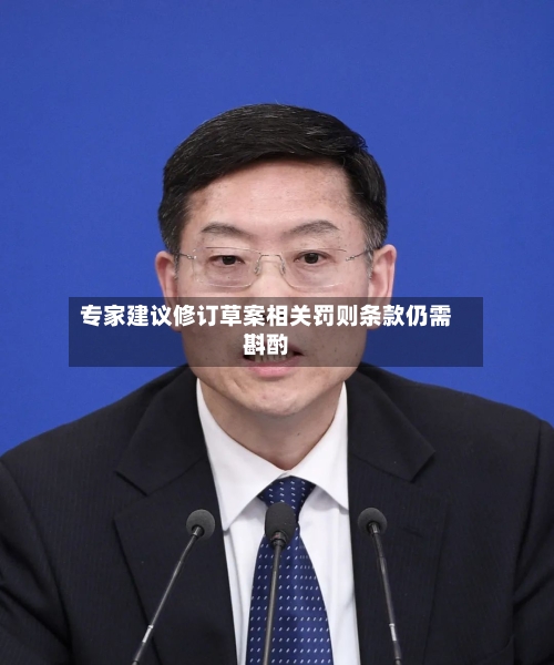 专家建议修订草案相关罚则条款仍需斟酌