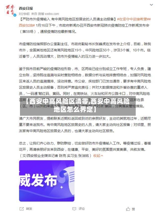 【西安中高风险区清零,西安中高风险地区怎么界定】-第2张图片