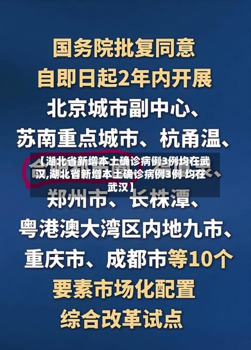 【湖北省新增本土确诊病例3例均在武汉,湖北省新增本土确诊病例3例 均在武汉】