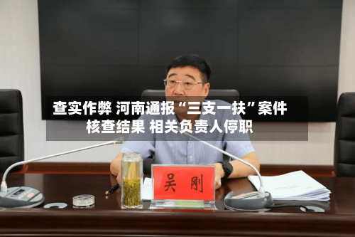 查实作弊 河南通报“三支一扶	”案件核查结果 相关负责人停职-第3张图片