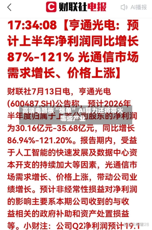 高端电路板“爆单” AI算力还将带火哪些产业-第3张图片