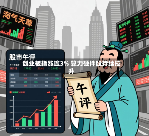 创业板指涨逾3% 算力硬件股持续拉升