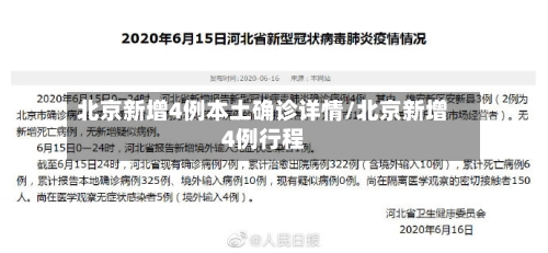北京新增4例本土确诊详情/北京新增4例行程-第2张图片