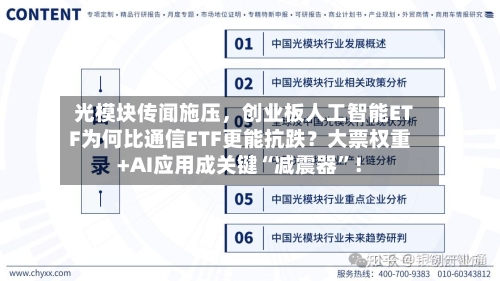 光模块传闻施压	，创业板人工智能ETF为何比通信ETF更能抗跌？大票权重+AI应用成关键“减震器”！-第2张图片