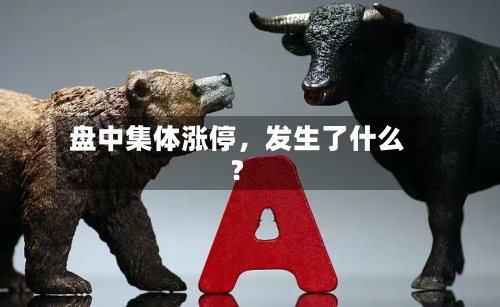 盘中集体涨停，发生了什么？-第2张图片