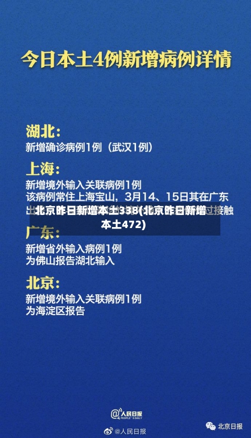 北京昨日新增本土338(北京昨日新增本土472)