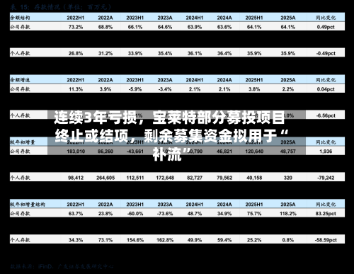 连续3年亏损，宝莱特部分募投项目终止或结项，剩余募集资金拟用于“补流”