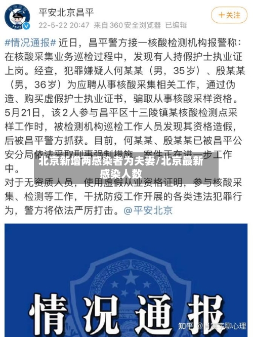 北京新增两感染者为夫妻/北京最新感染人数-第2张图片