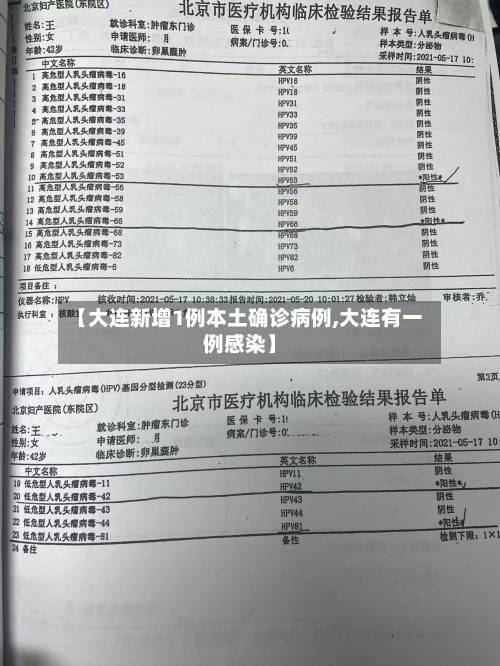 【大连新增1例本土确诊病例,大连有一例感染】