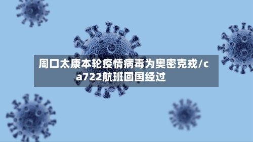周口太康本轮疫情病毒为奥密克戎/ca722航班回国经过-第3张图片