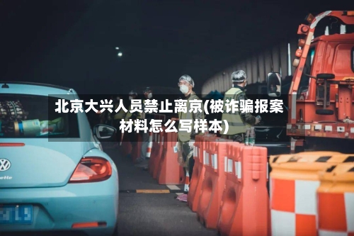 北京大兴人员禁止离京(被诈骗报案材料怎么写样本)-第2张图片