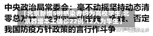 【北京新增5例感染者均为高校学生,北京昨增本土确诊22例 12人为学生】