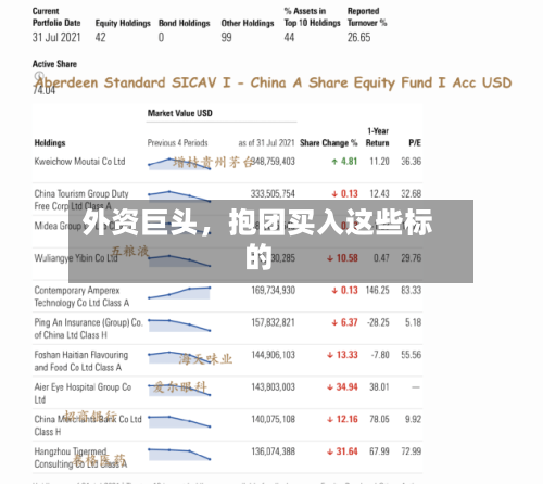外资巨头，抱团买入这些标的-第2张图片