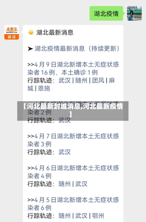 【河北最新封城消息,河北最新疫情】
