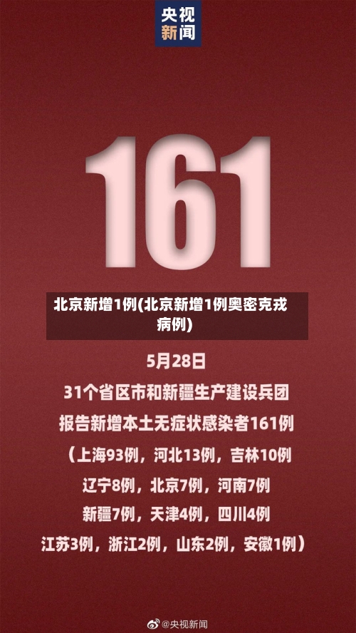 北京新增1例(北京新增1例奥密克戎病例)