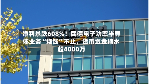净利暴跌608%！民德电子功率半导体业务“烧钱”不止，货币资金缩水超4000万-第2张图片