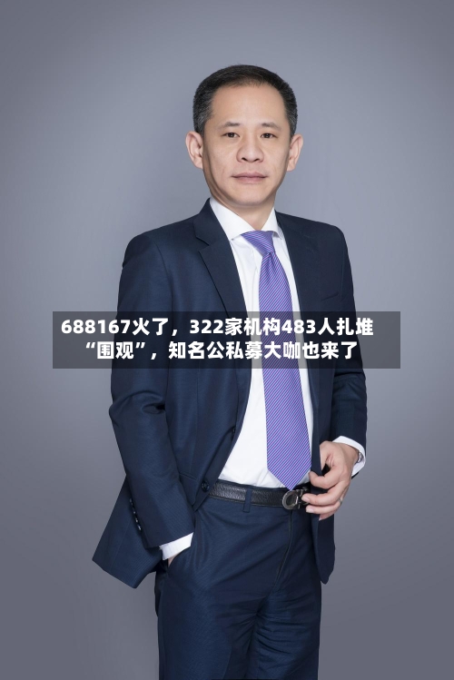 688167火了，322家机构483人扎堆“围观	”，知名公私募大咖也来了-第2张图片