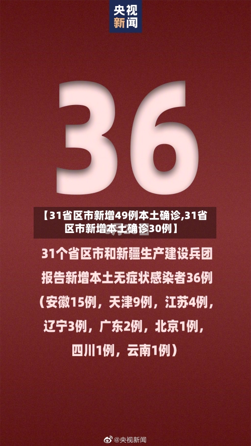 【31省区市新增49例本土确诊,31省区市新增本土确诊30例】-第3张图片