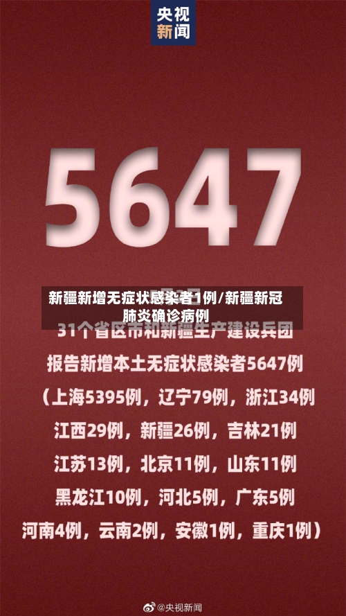 新疆新增无症状感染者1例/新疆新冠肺炎确诊病例-第2张图片