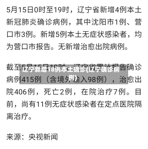辽宁新增18例本土确诊(辽宁确诊病例)-第3张图片