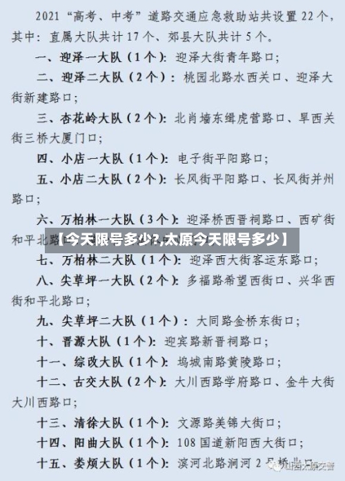 【今天限号多少?,太原今天限号多少】-第3张图片