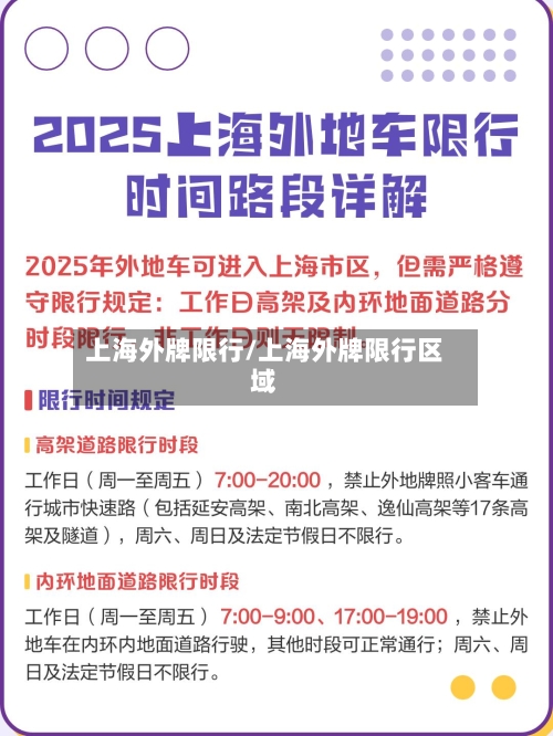 上海外牌限行/上海外牌限行区域-第2张图片