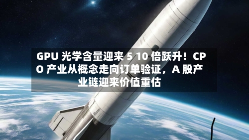 GPU 光学含量迎来 5 10 倍跃升！CPO 产业从概念走向订单验证，A 股产业链迎来价值重估-第2张图片